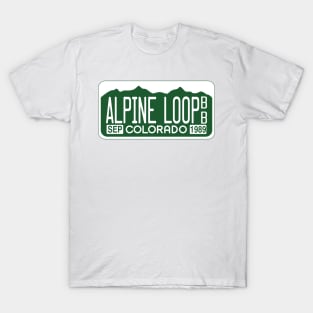 Alpine Loop Backcountry Byway license plate T-Shirt